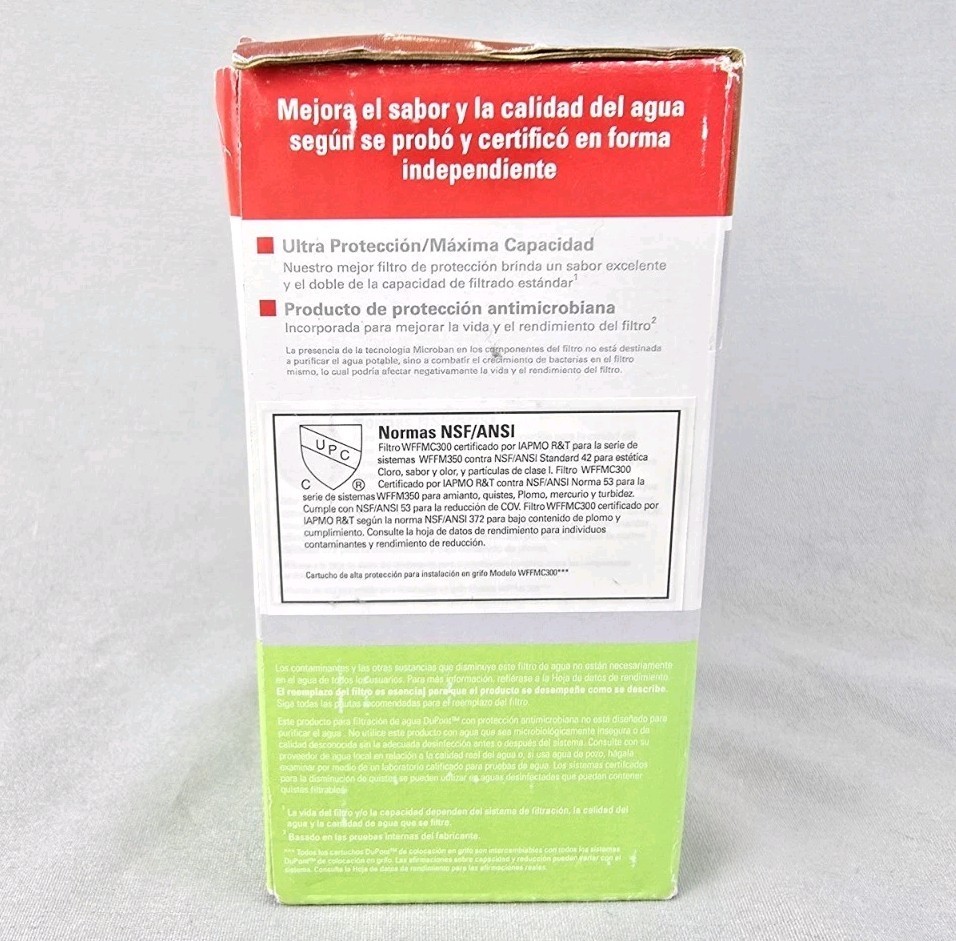 New Dupont Faucet Mount Cartridge Model WFFMC300 Lasts up to 3 months 200 Gallon