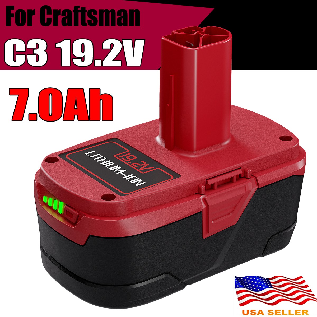 For CRAFTSMAN 19.2V XCP C3 8.0Ah Battery & new Charger Lithium PP2011 PP2020