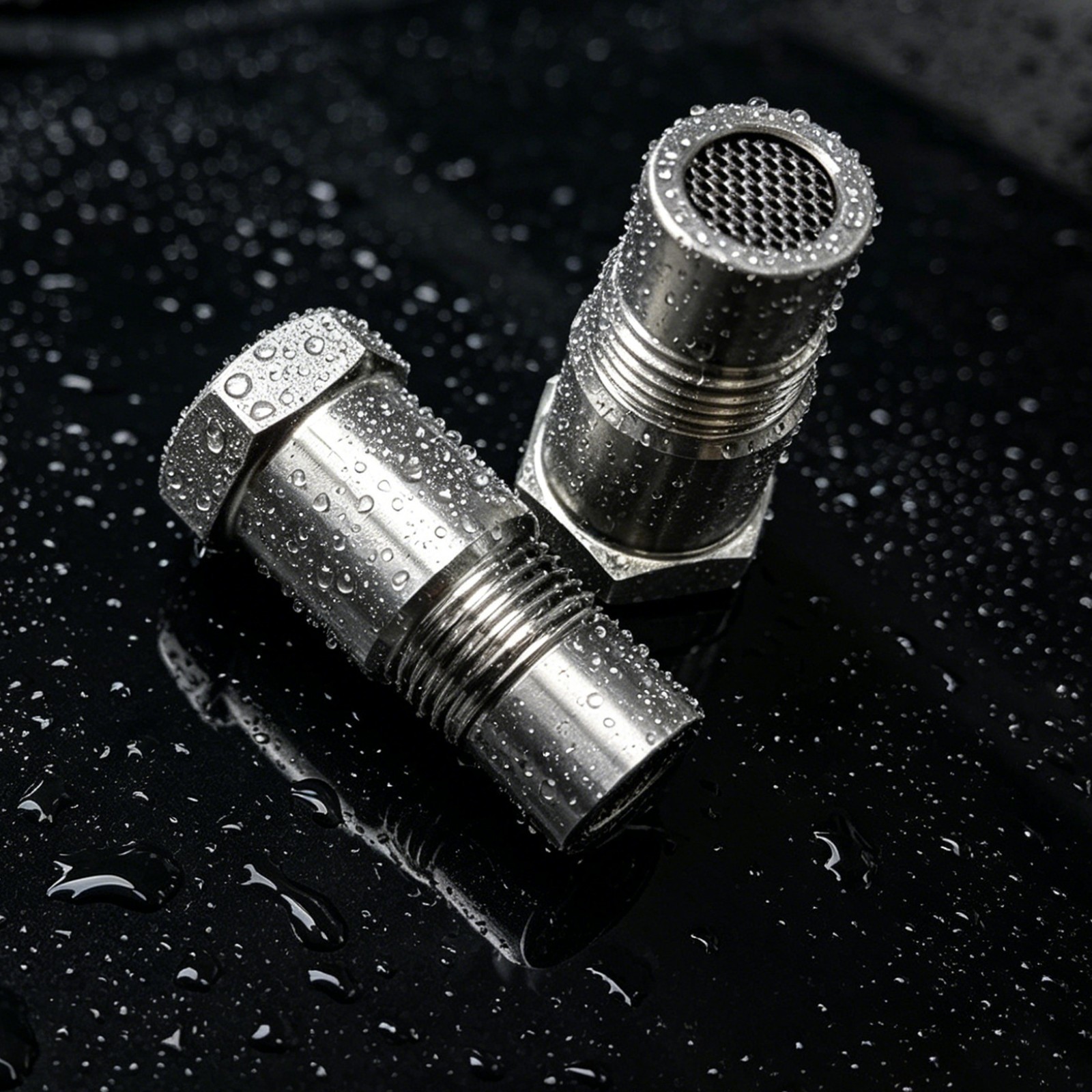 2pc Stainless Steel M18*1.5 Screw Replacement Part, Dispenser Container Type, Du