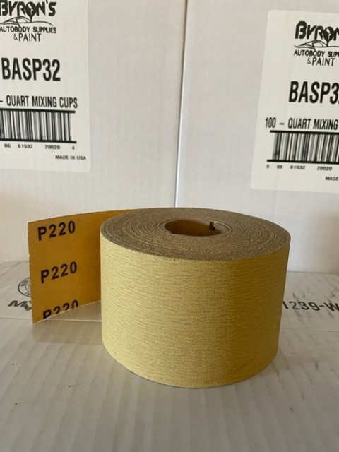 2 3/4in Wide 220 Grit PSA Sticky Longboad Sandpaper Continue Roll 25 yards USC