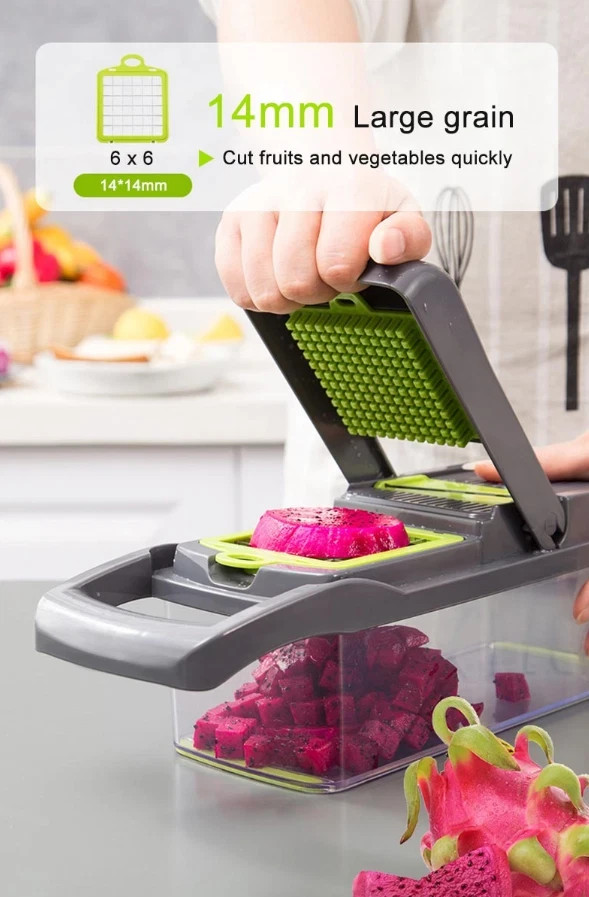 16-In-1 Vegetable Fruit Chopper Cutter Food Onion Veggie Dicer Slicer Kitchen