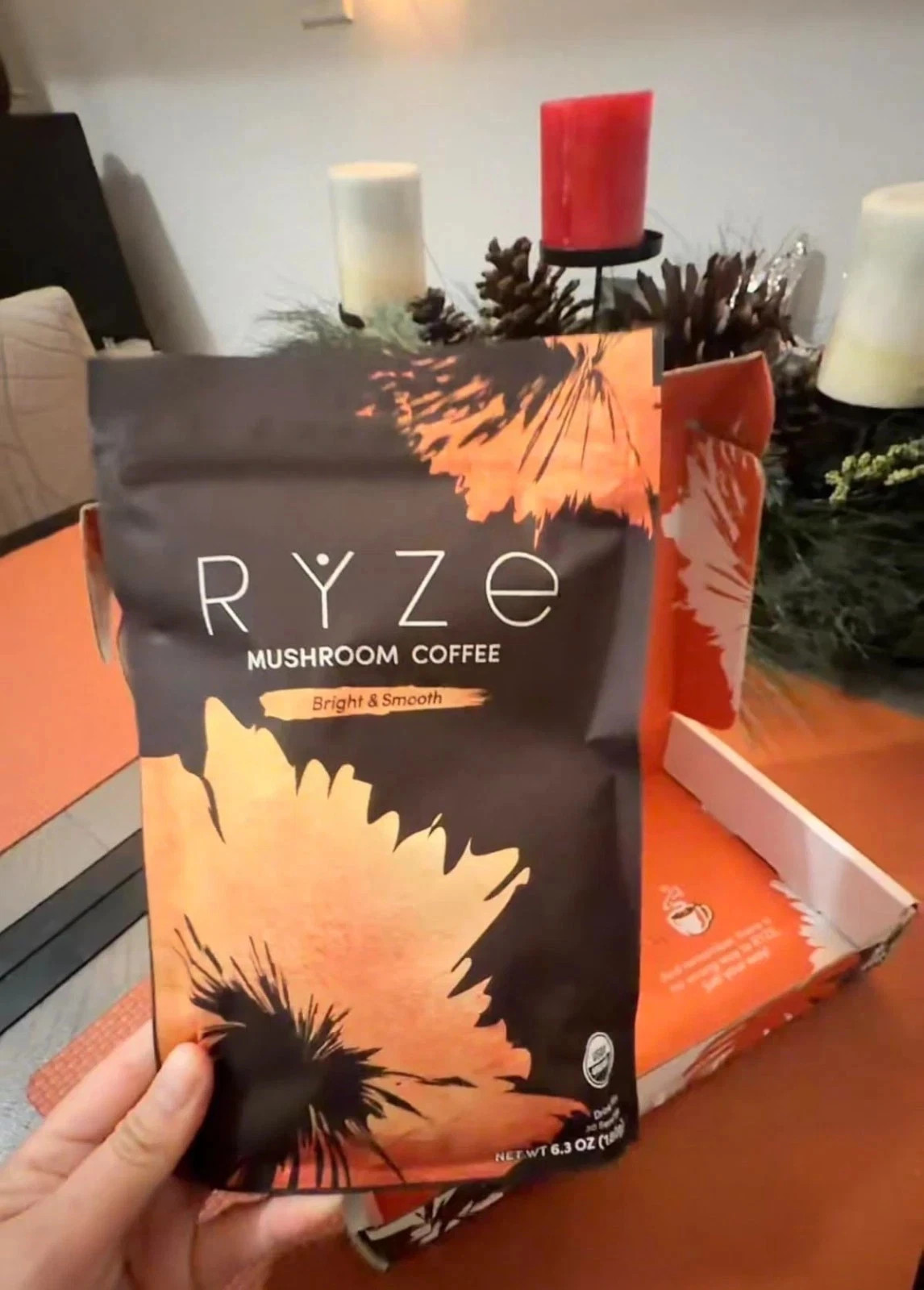 2-Packs RYZE MUSHROOM Coffee Bright & Smooth Gut Health Supplement 30 Servings