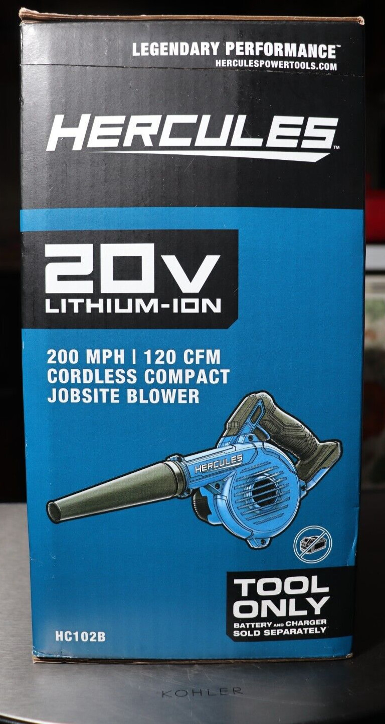 Hercules-20V Cordless Compact Jobsite Blower – 200 MPH Jet Air Flow Tool Only Ne