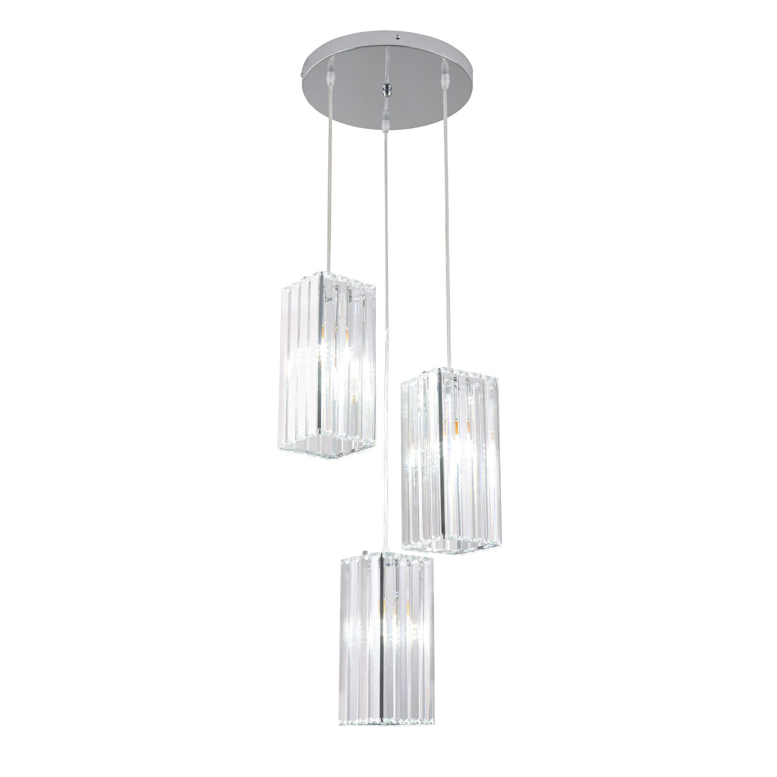 110V Ceiling Fixture 3-Light Chandelier Dining Room Ceiling Lamp Pendant Light