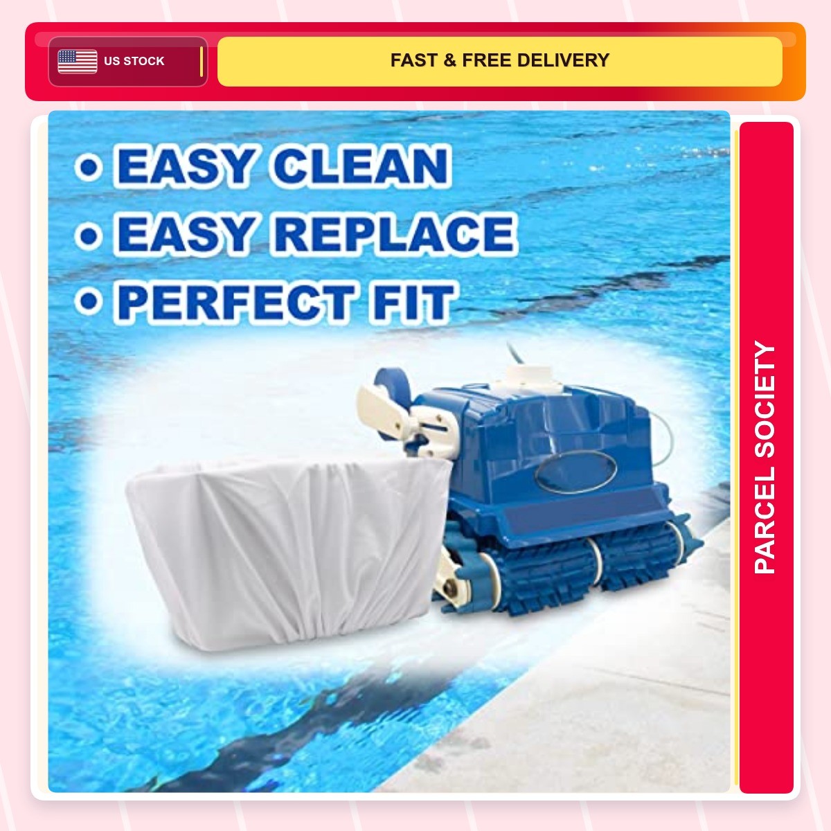 8111/8101 Pool Self Propelled Cordless 2 Pounds White 1.0 Count 8111 8101 Fine