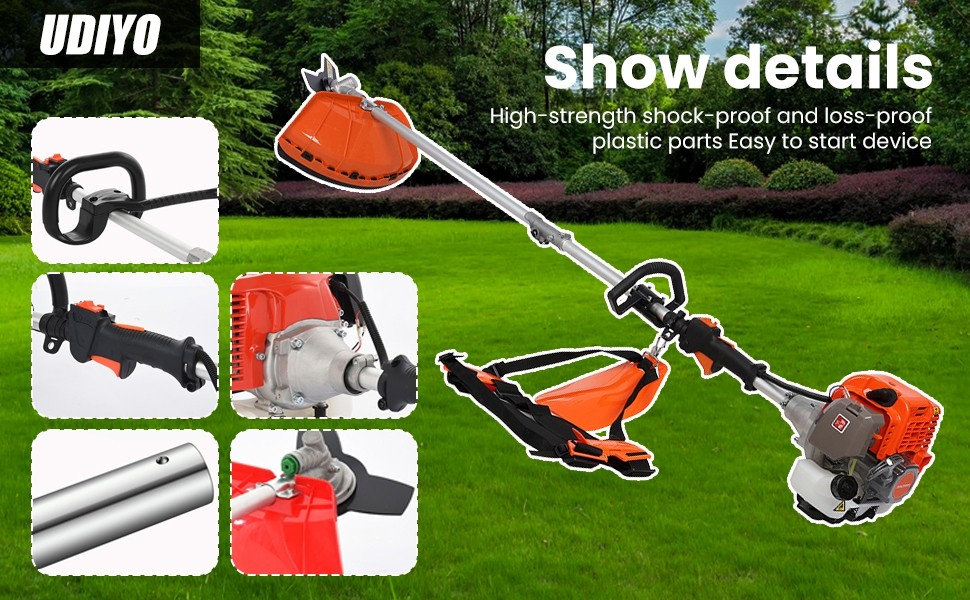 5-in-1 Multi-Functional Trimming Tools Gas Hedge Trimmer 52CC Weed Eater