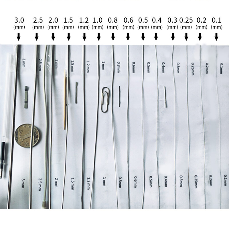 φ0.1-3mm 304 Stainless Steel Wire Single Soft/Hard Steel Wire Smooth Waterproof