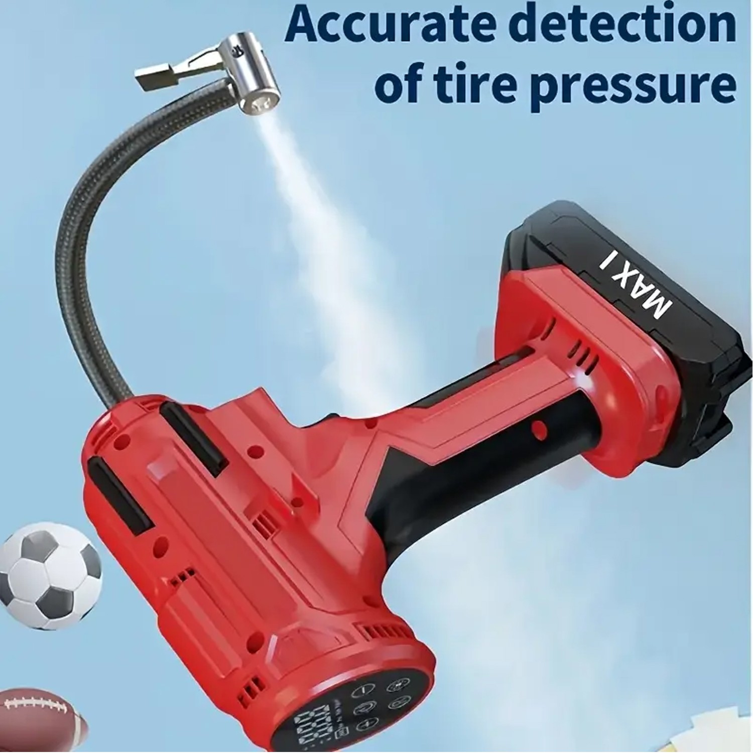150PSI Cordless Tire Inflator Portable Air Compressor Car Air Tire Pump +Battery