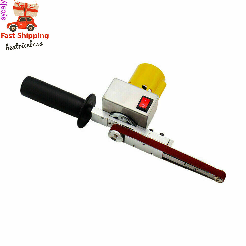 Hand-held Electric Belt Sander Mini Grinder Small Machine With 10* Sanding Belts
