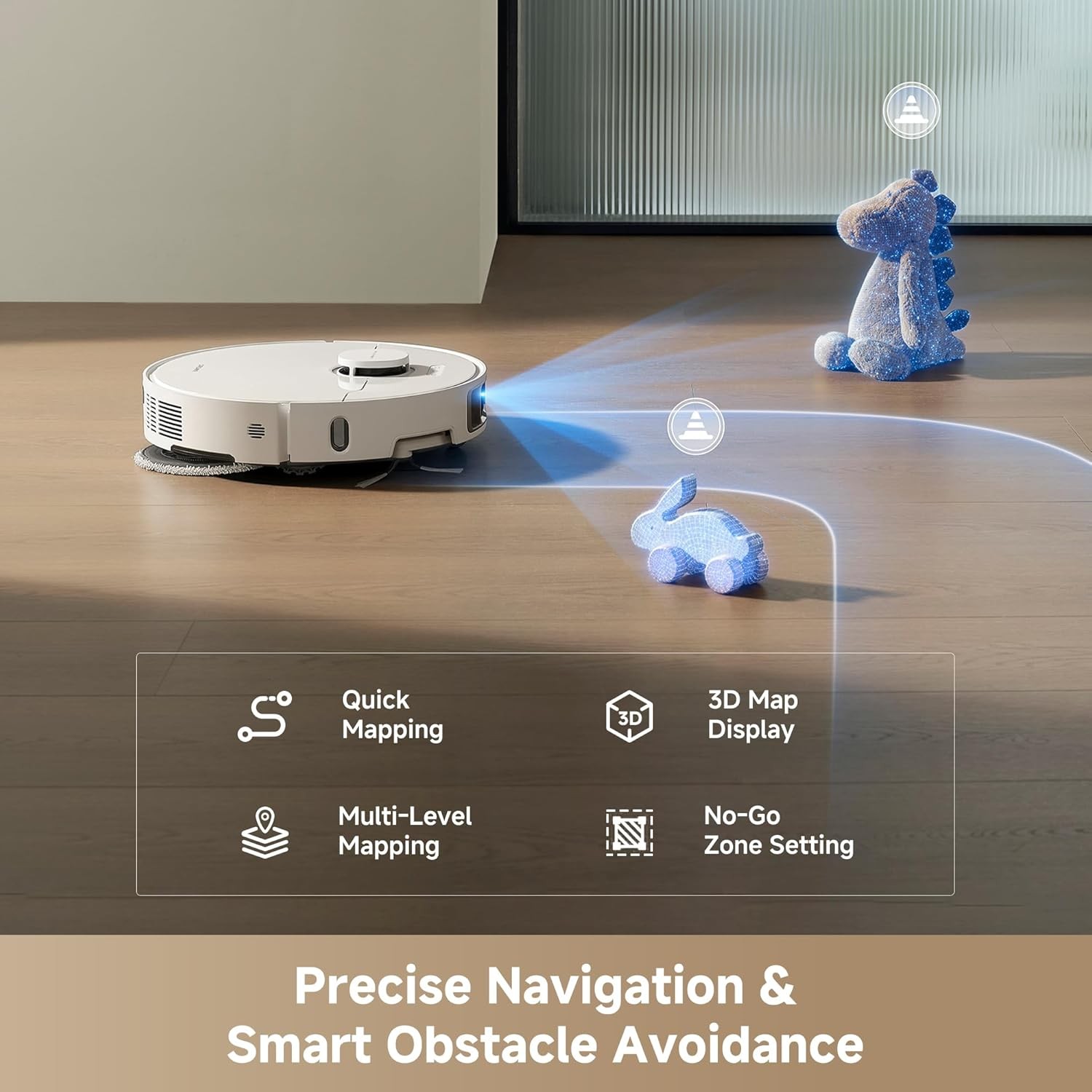 DREAME L40 Ultra Gen 2 White Robot Vacuum 25kPa Suction｜Certified Refurbished
