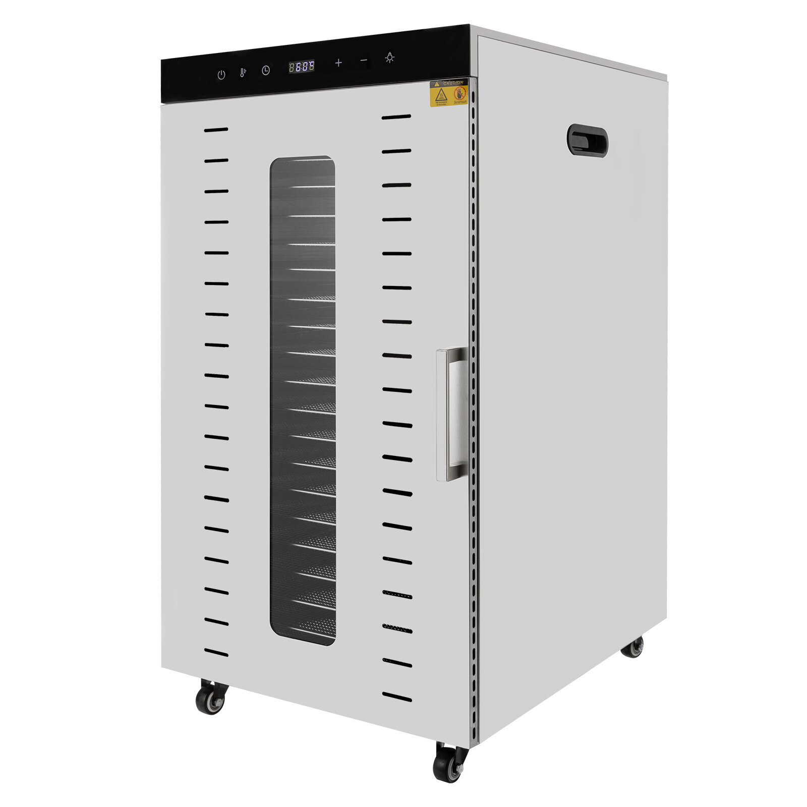 20 Tray Food Dehydrator Stainless Fruit Meat Jerky Dryer Blower Commercial 1700W