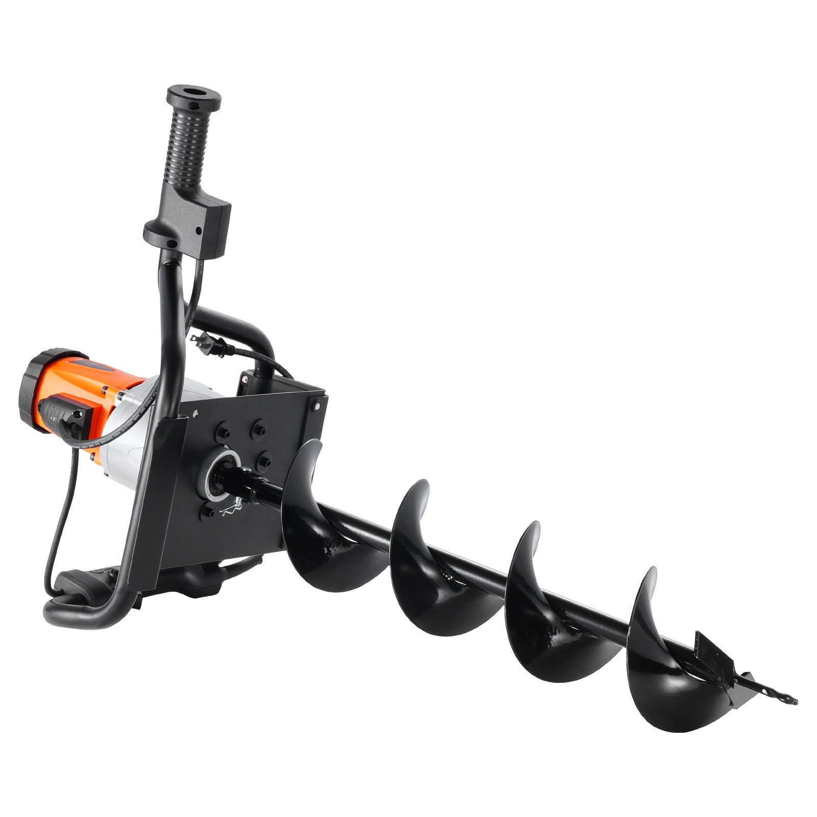 1500W Electric Post Hole Digger 5.71″ Earth Auger Bit+Extension Rod Quick Digger
