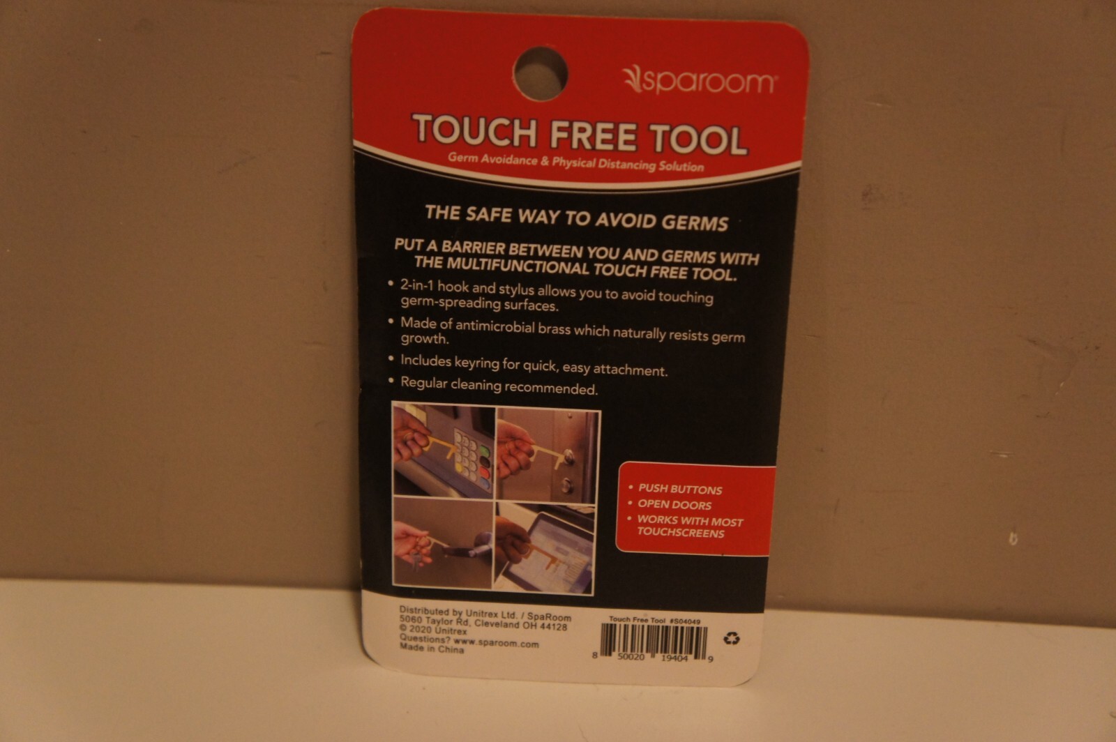 4 Sparoom Touch Free Tool Avoid touching dirty surfaces brass easy to clean