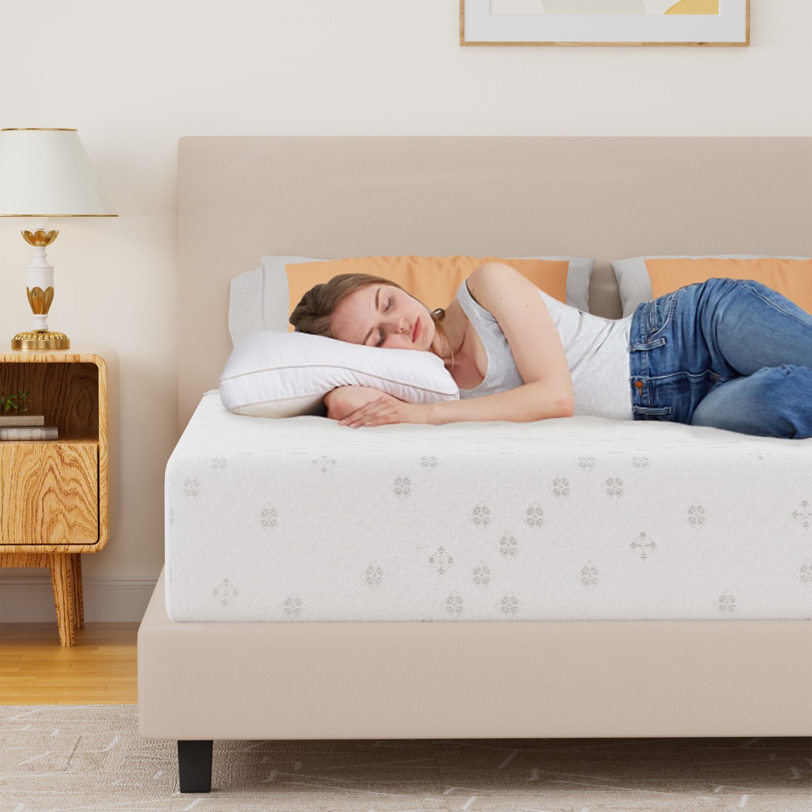 10″ California King Size Cooling Gel Memory Foam Mattress CertiPUR-US Certified