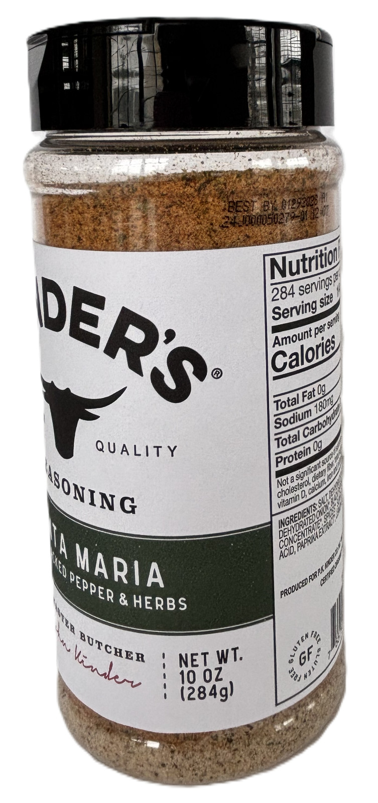 Kinder’s Organic Santa Maria w/ Cracked Pepper & Herbs Seasoning,10oz EXP 1/2028