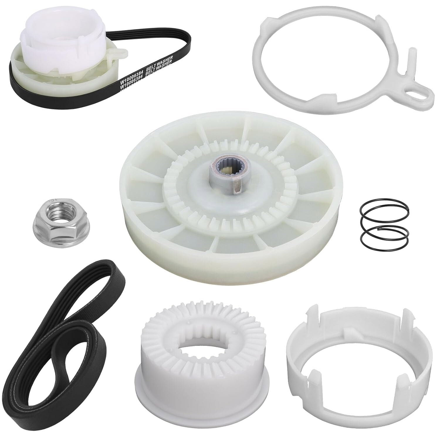 W10721967 Washer Pulley Clutch Parts Kit W10006384 for Whirlpool W10006356 NEW