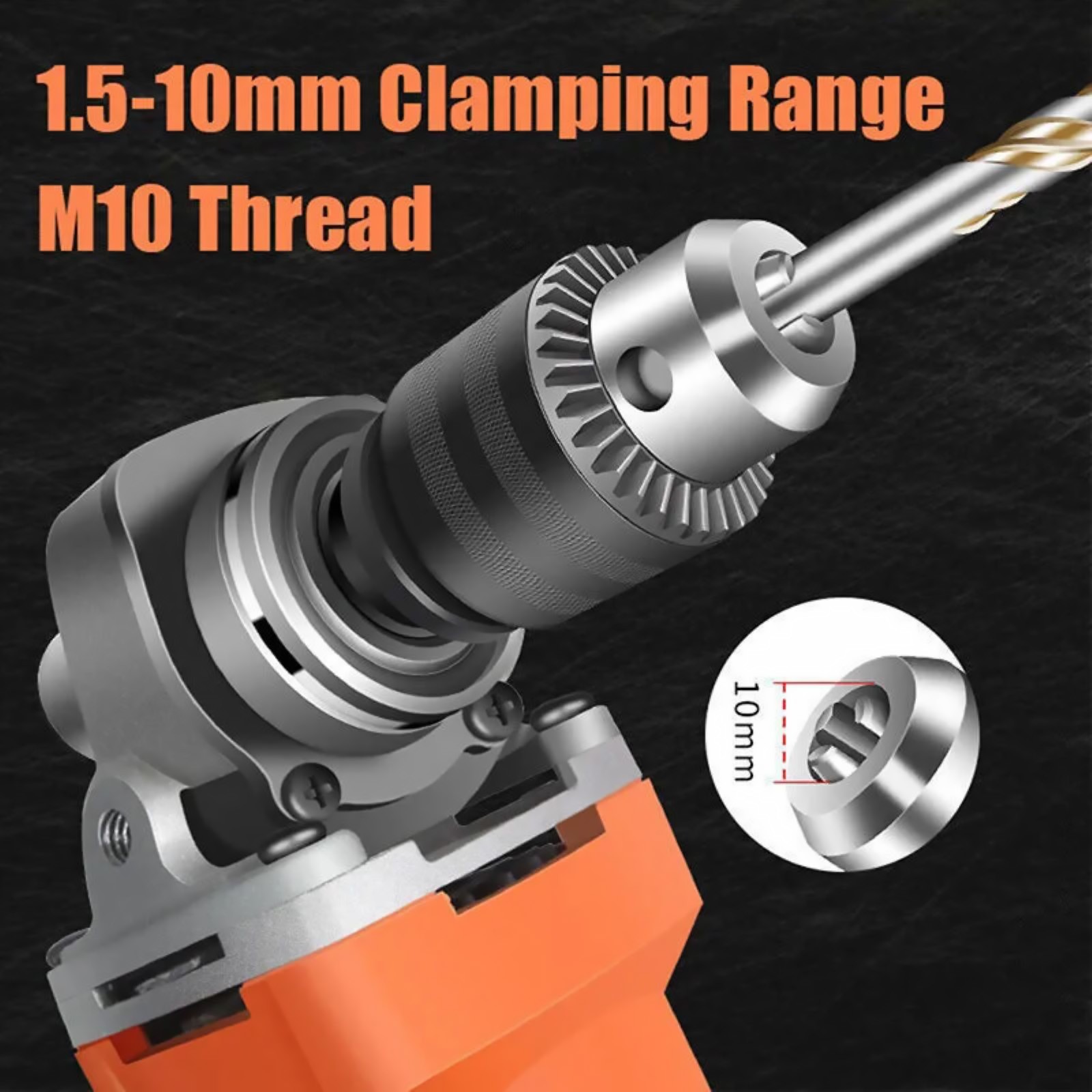 Angle Grinder Electric Drill Conversion Collet Chuck Head Adapter Accessories
