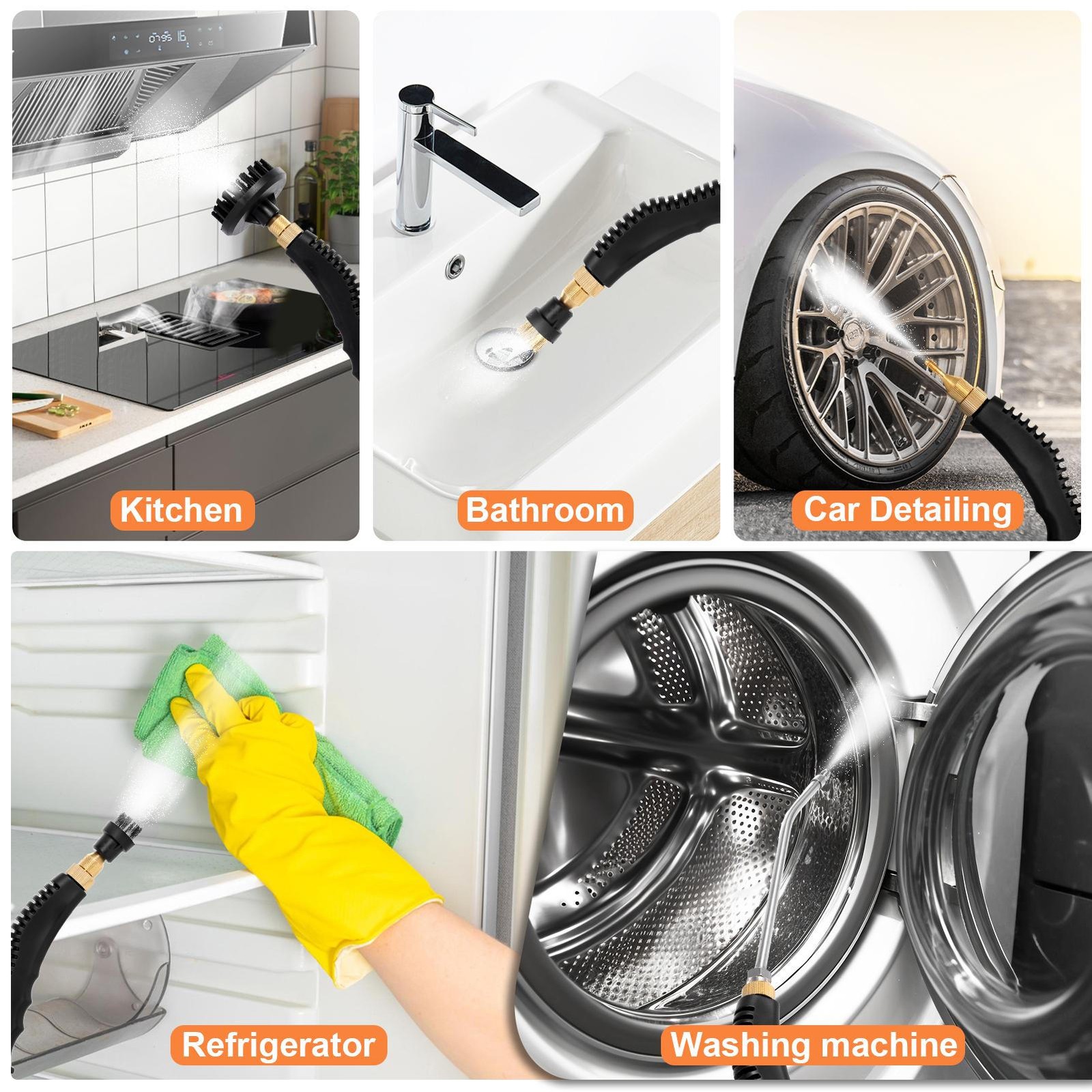 3800W Heavy-Duty High-Pressure Steam Cleaner Machine for Household&Car Cleaning