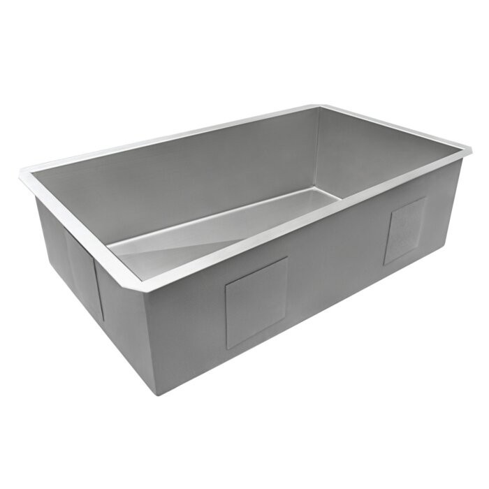 Ruvati 36″Undermount Slope Bottom Offset Drain Reversible Sink- RVH7497
