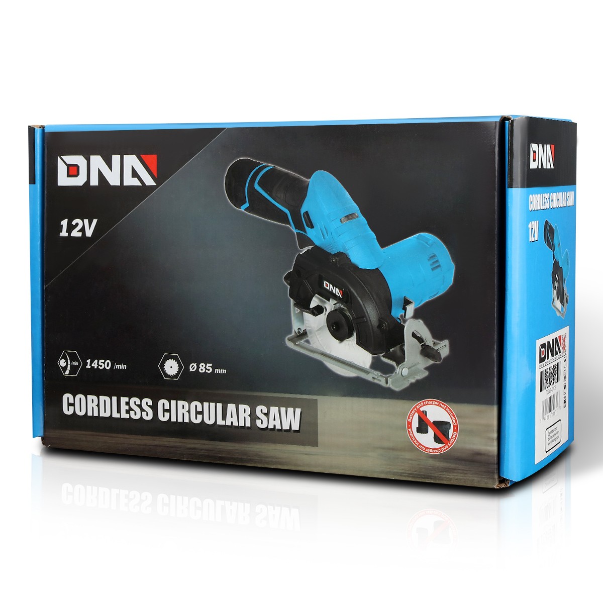 DNA Motoring TOOLS-00173 12V Compact Cordless Circular Saw w/Blade+Hex Key Blue