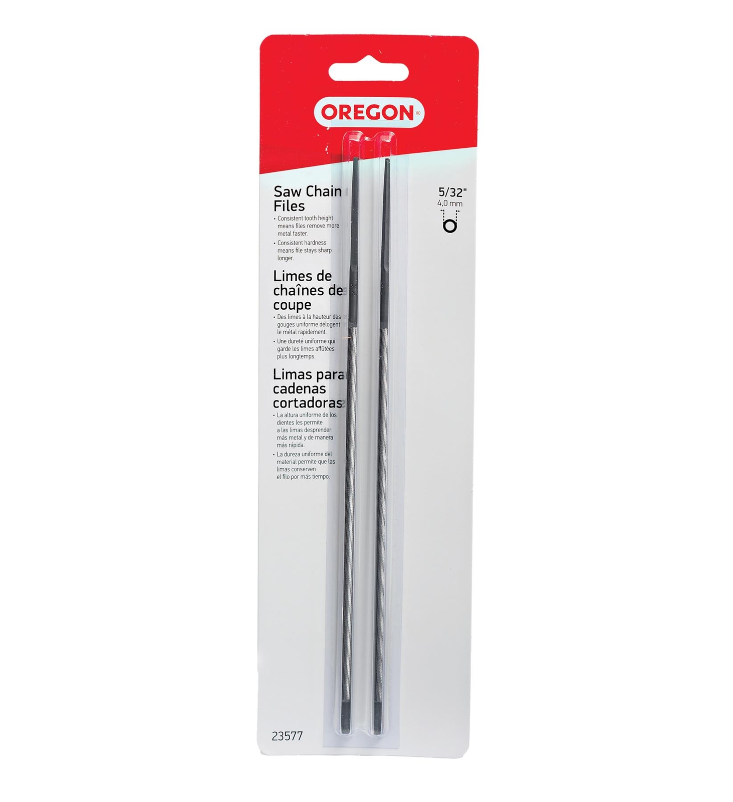 Oregon 23577 Round File, 2-Pack, 5/32″