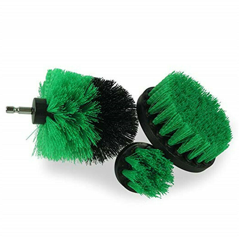 Drill Brushes Set 3pcs Tile Grout Power Scrubber Cleaner Spin Tub Shower Wall