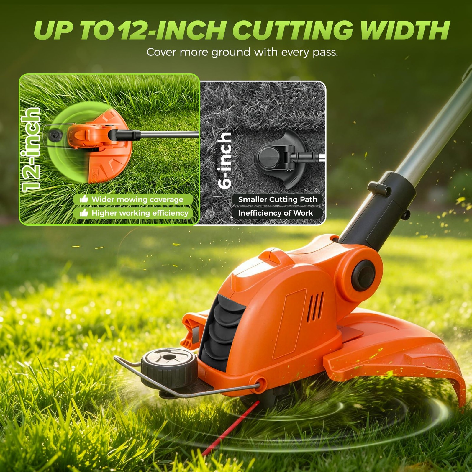 GARDBUD Cordless Weed Wacker String Trimmer