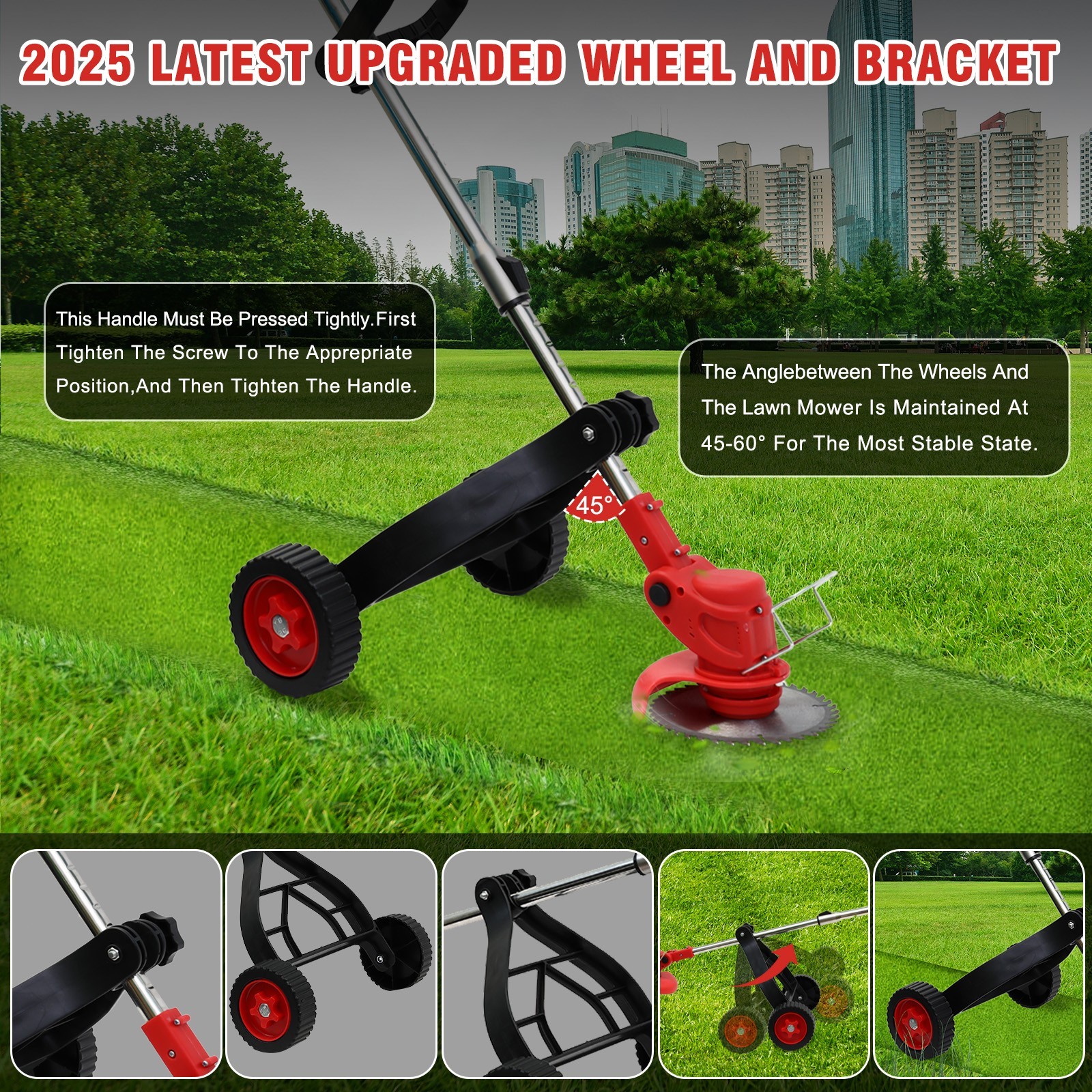 4-Cycle Grass String Trimmer Gasoline-Powered Gas Straight Shaft Weed Eater 31CC