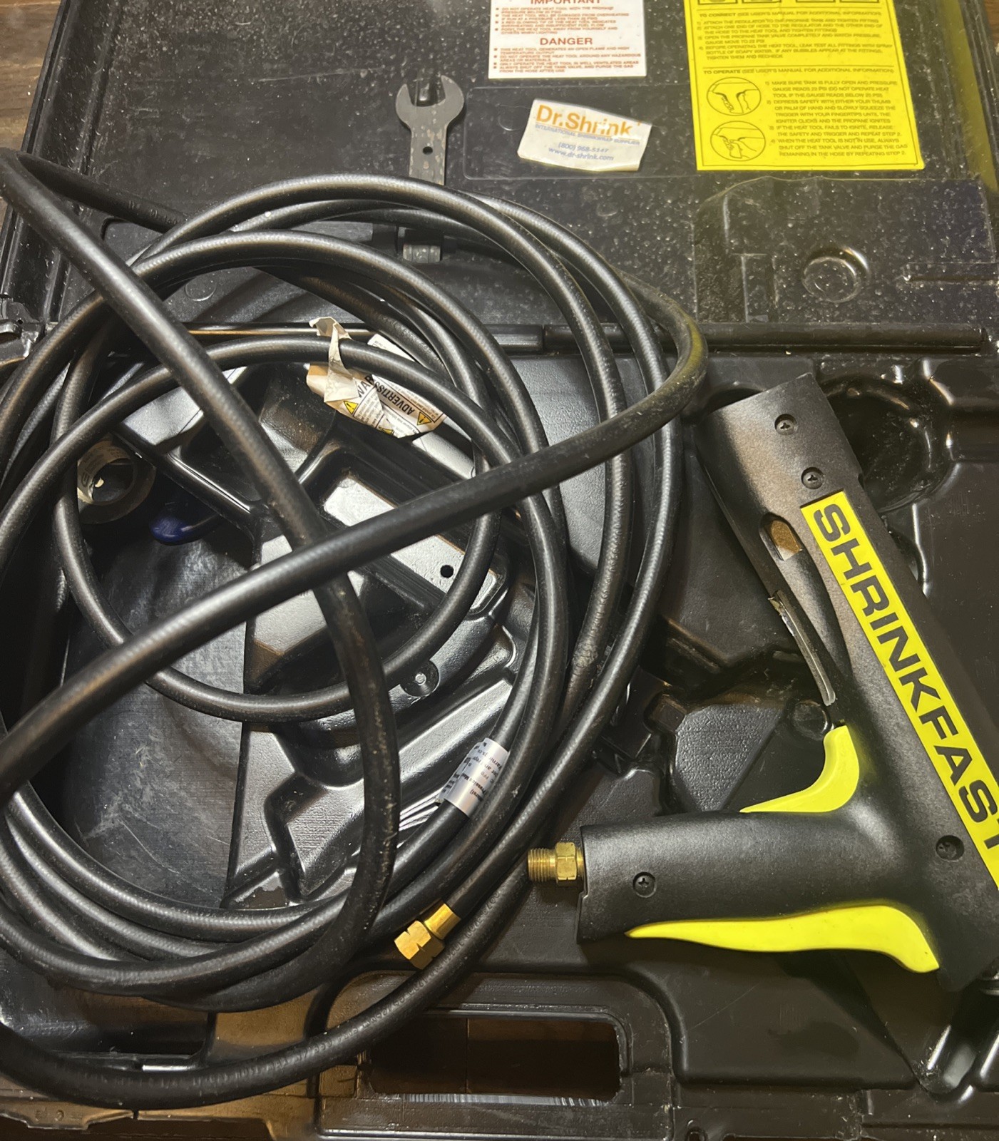Shrinkfast MZ Propane Heat Gun Kit HoseCase Incomplete