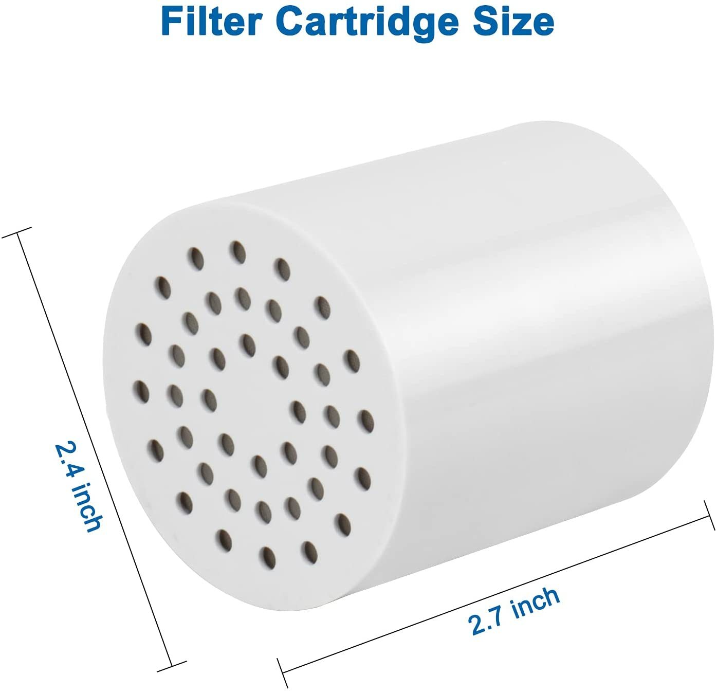 20-Stage Shower Head Filter-4Pack Replaceable Filter Cartridges for Hard Water