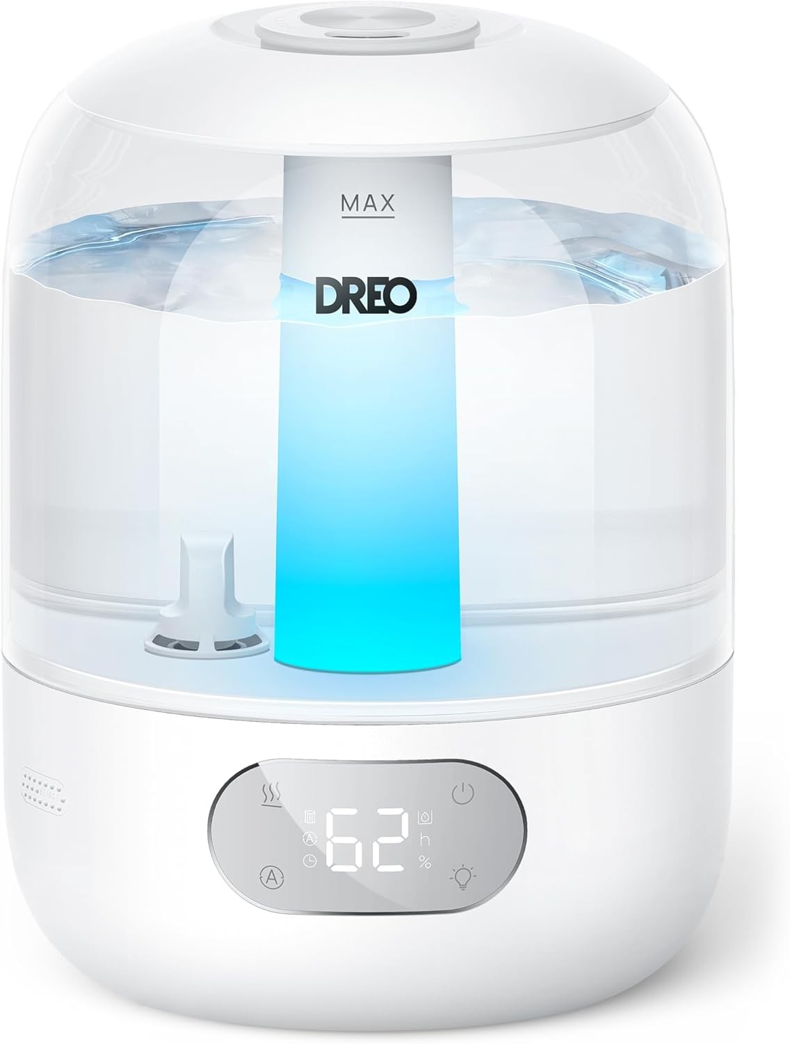 Humidifiers for Bedroom, 3L Top Fill 30H & 26dB Quiet Runtime for Large Room