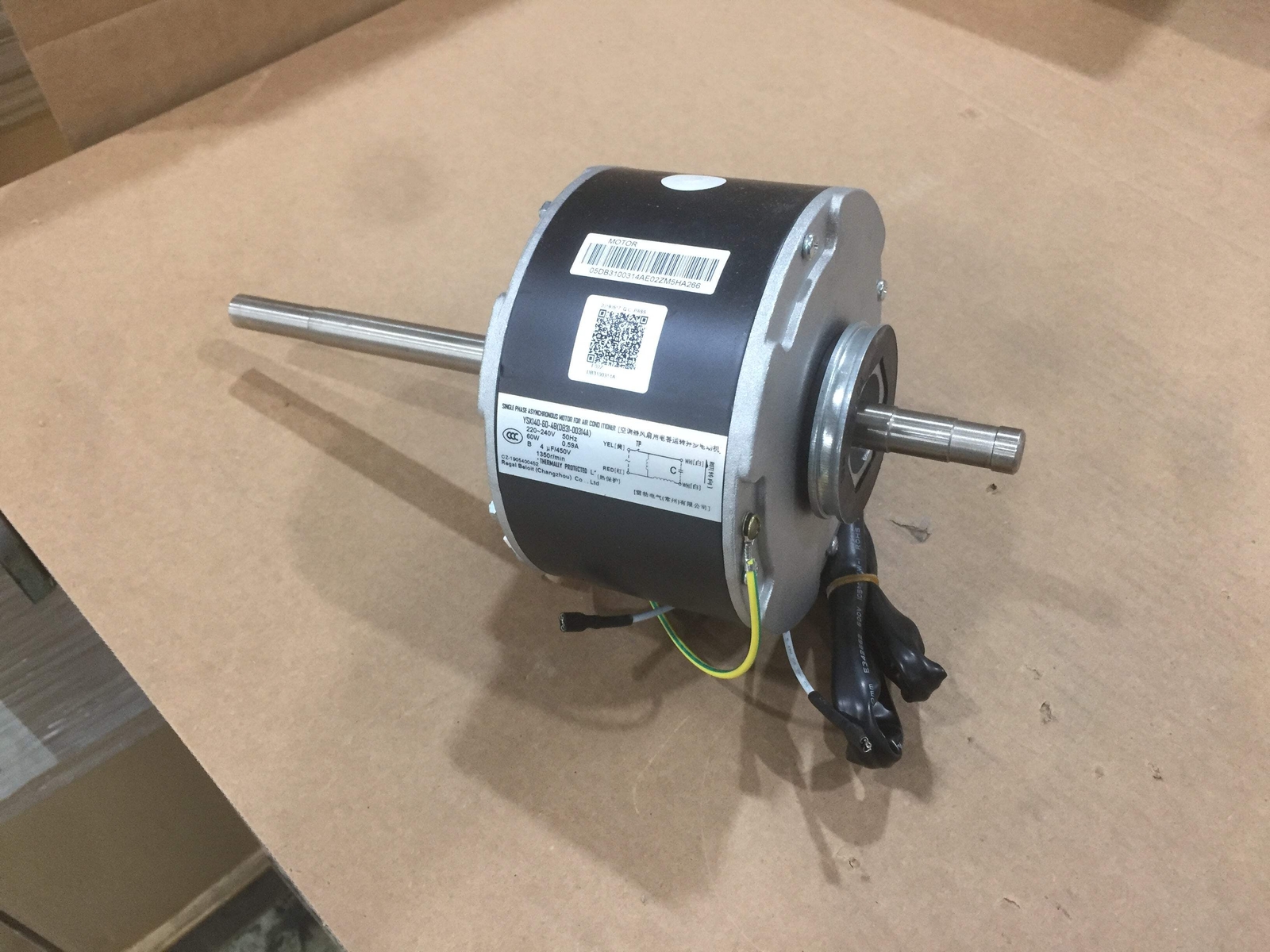 REGAL-BELOIT MOT15363 60 WATT ASYNCHRONOUS MOTOR FOR AC 220-240/50/1 RPM 1350