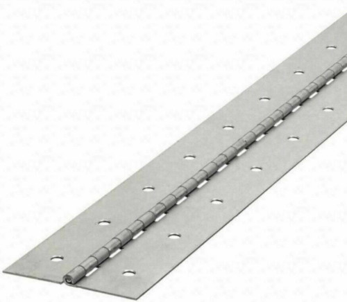 2″ x 72 Piano Hinge Steel Finish Continuous Full Surface Non-removable Pin NEW
