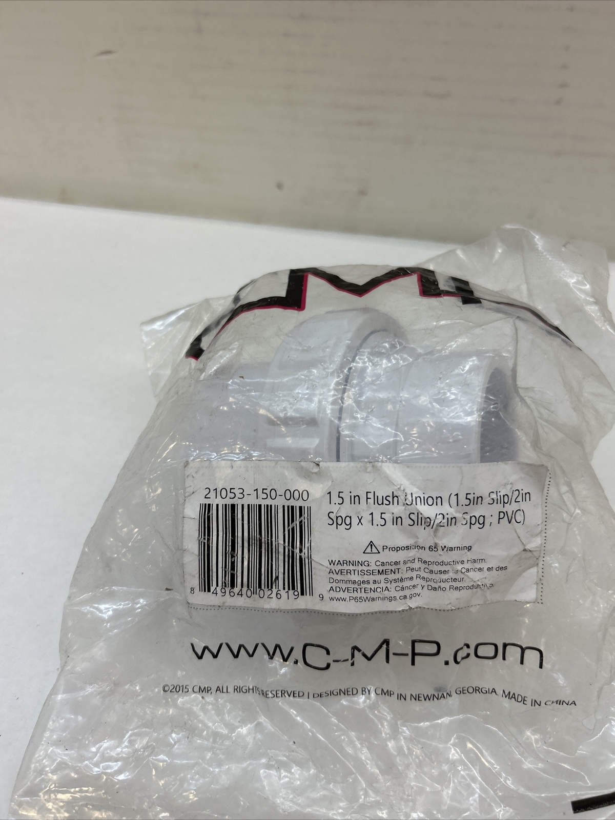 CMP 21021-000-000 – CUSTOM MOLDED PRODUCTS, INC – 1-1/2 UNION 21053-150-000