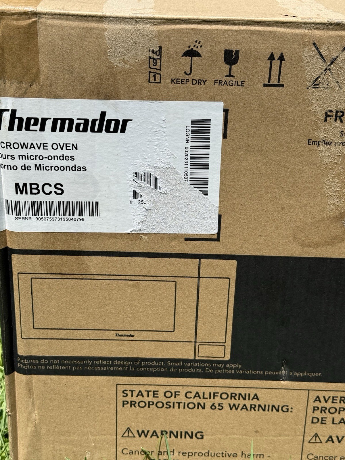 Thermador Masterpiece, Built-In Microwave, 24”, Door Hinge: Stainless MBCS