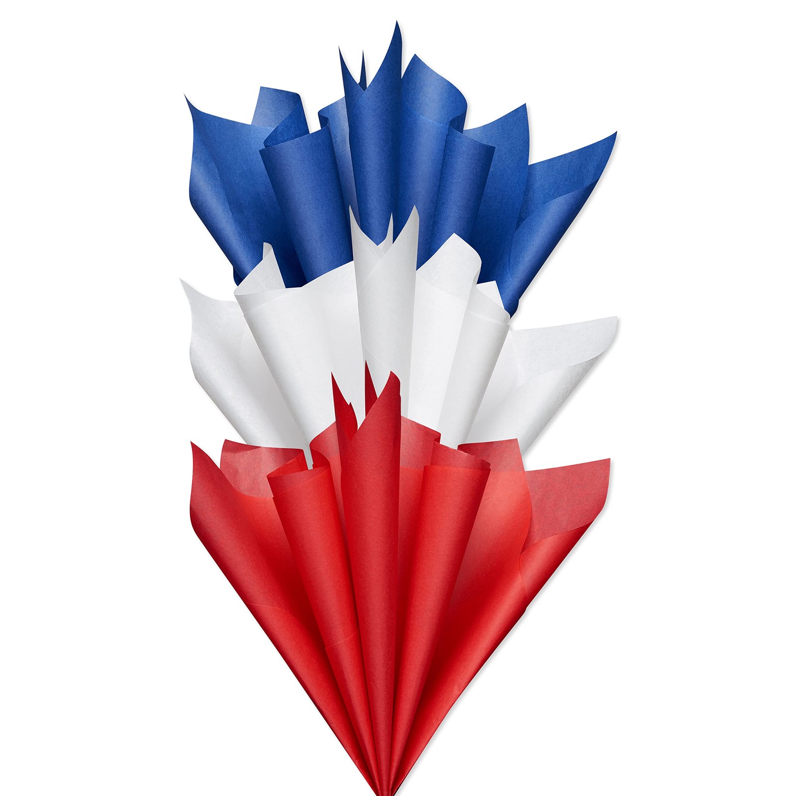 125 Sheets 20 In. X 20 In. Bulk Red, White, and Blue Tissue Paper for All Occasi