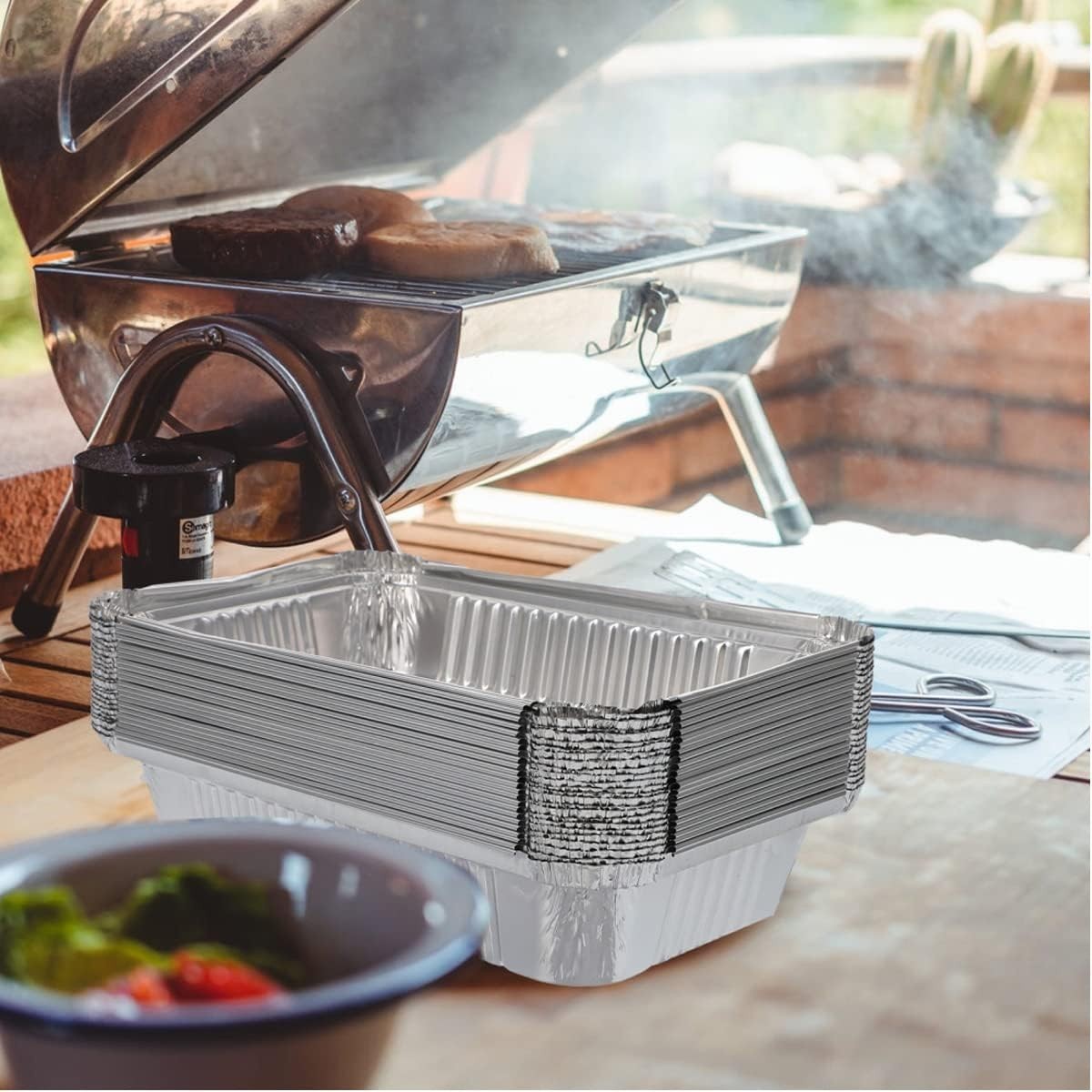 20 Pack Small Drip Pans Weber Aluminum X Pan Grill Of Genesis Spirit Q Bbq 8.5×6