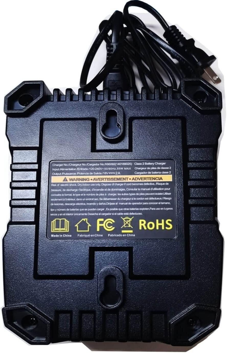 18V for Ridgid Battery Charger R86092 R86091 for Ridgid 18V Lithium Ion Battery
