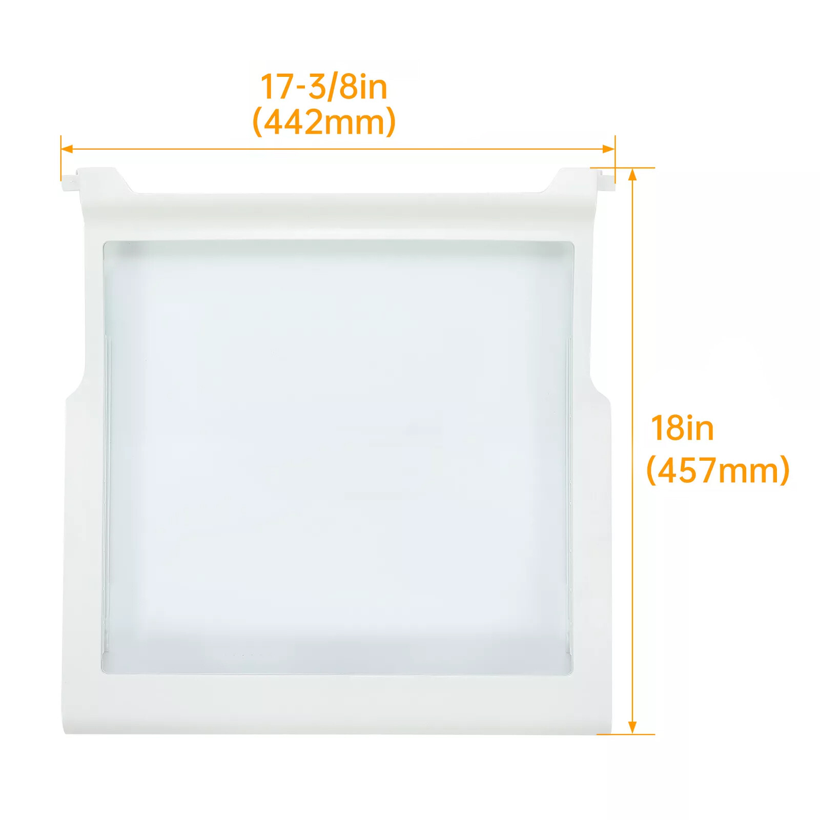 Glass Shelf Compatible with Whirlpool Maytag Refrigerator Replace #W10276341
