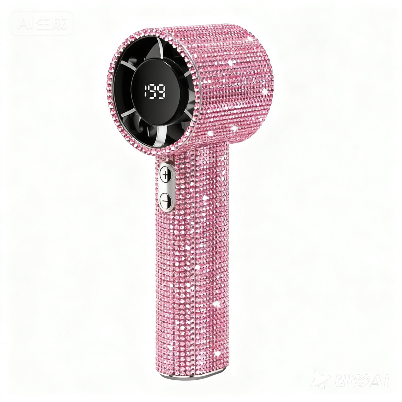 Portable Handheld Turbo Fan – Fashion Full Diamond 1800mAh