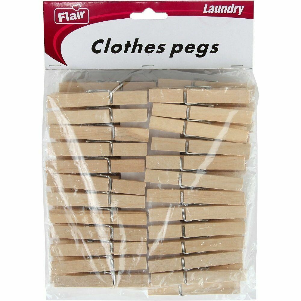 New High Quality Wooden Clothespins. Set of 50.Strong and Durable FAST SHIPPING!