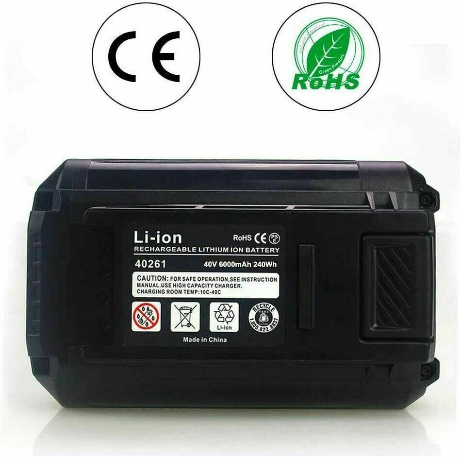 For Ryobi OP40602VNM 40v 6Ah Lithium Battery OP4040 OP40301 OP4026 OP4060A RY40
