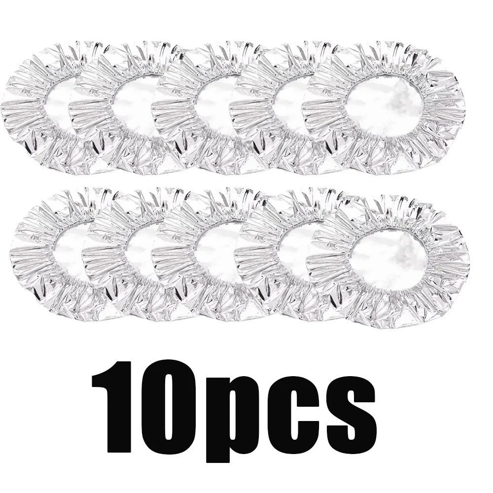 10-60PCS Reusable Aluminum Foil Food Covers Heat Insulation Bowl Pot Lids USA*