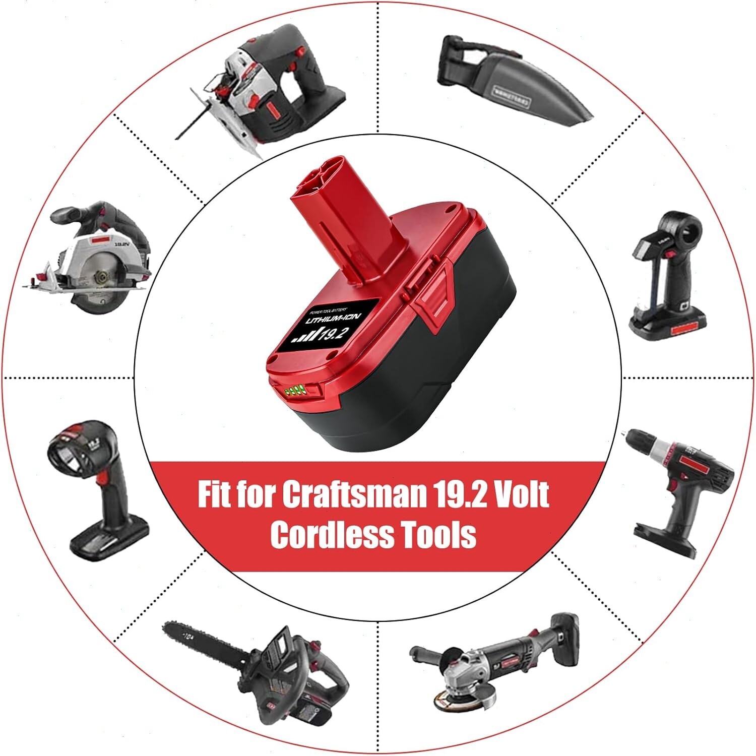 19.2V 3.0AH For Craftsman 19.2V Battery Lithium C3 DieHard XCP / Charger 11375