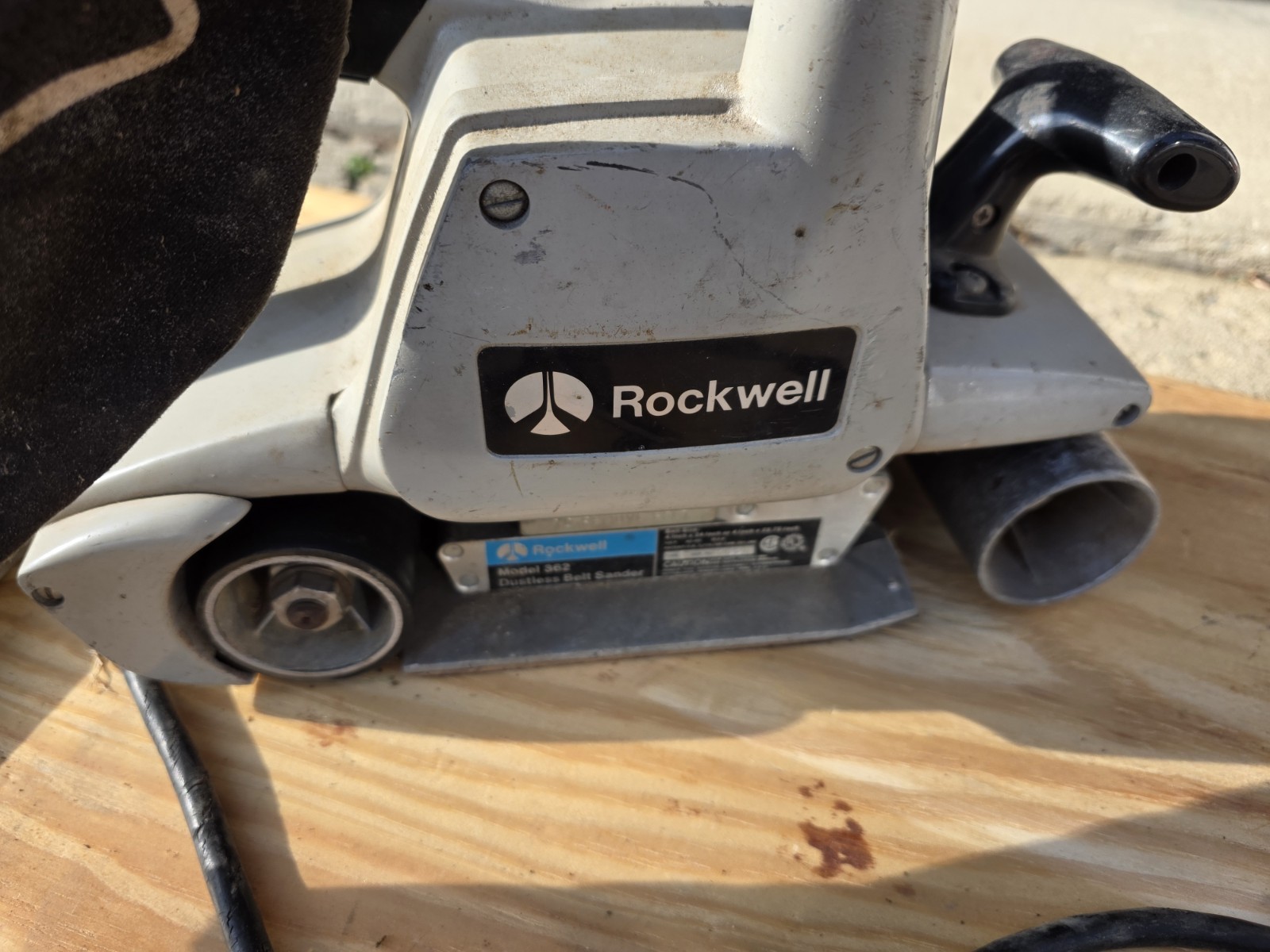 Rockwell 362 Dustless Belt Sander READ DESCRIPTION