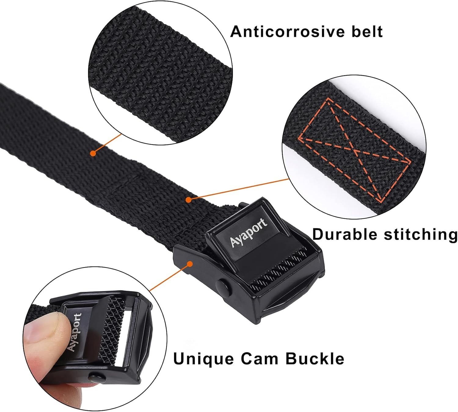 Lightweight 260lbs Capacity Ayaport Adjustable Straps – Perfect for All Loads