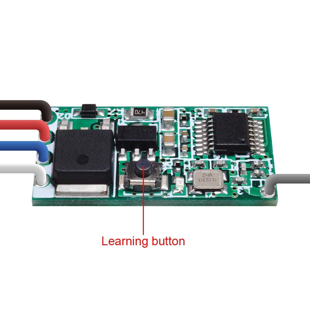 QIACHIP 433MHz Universal Wireless RF Remote Control Switch DC 6V 12V 1-SET