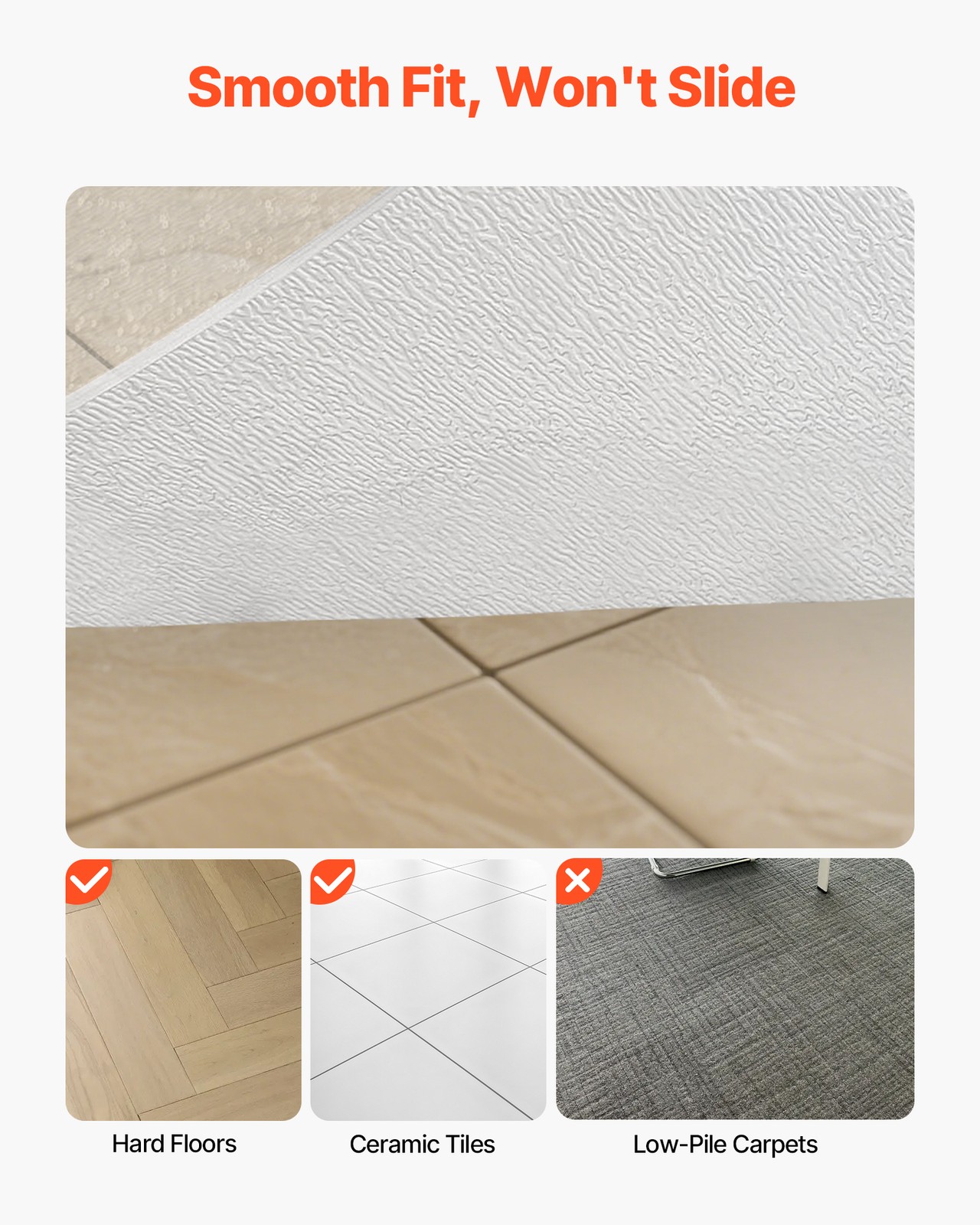 Uimoso Chair Mat 36 x 48-inch Transparent Office Hard Floors Carpet Protector