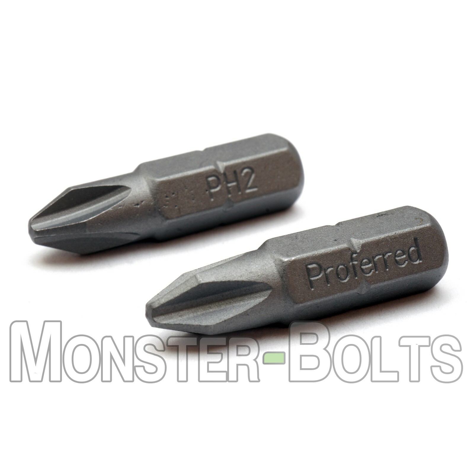 Phillips Insert Drive Bits 1/4″ Hex Shank, S2 Steel – Size PH1 PH2 or PH3 avail.