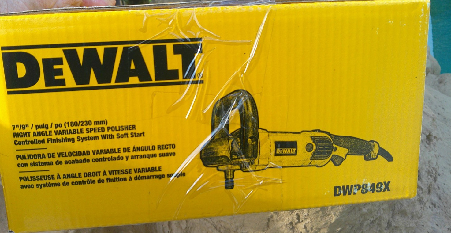 Dewalt DWP849X 7″/9″ Variable Speed Rotary Polisher, 12 Amp